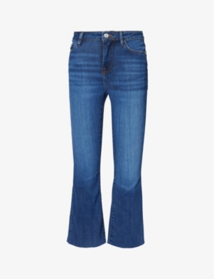 Shop Frame Women's Lupine Le Crop Mini Boot Slim-leg Mid-rise Stretch-denim Jeans