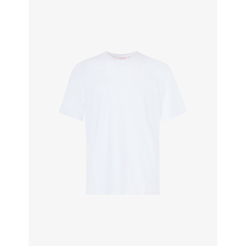 Orlebar Brown Mens White Crew-neck Regular-fit Cotton-jersey T-shirt