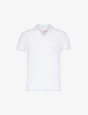 ORLEBAR BROWN: Felix short-sleeved cotton-blend polo shirt