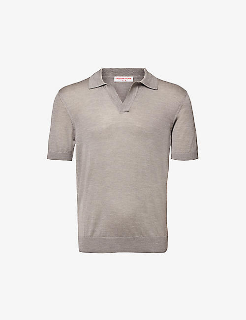 ORLEBAR BROWN: Horton regular-fit wool-blend polo shirt