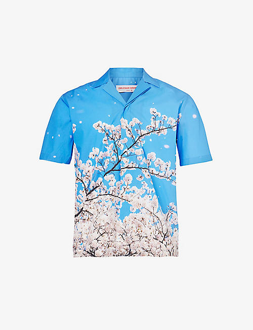 ORLEBAR BROWN: Maitan graphic-print regular-fit linen shirt