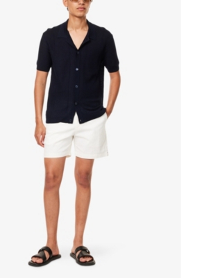 ORLEBAR BROWN: Tiernan regular-fit knitted cotton polo shirt