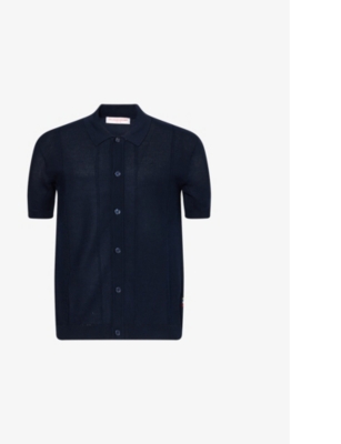 ORLEBAR BROWN: Tiernan regular-fit knitted cotton polo shirt