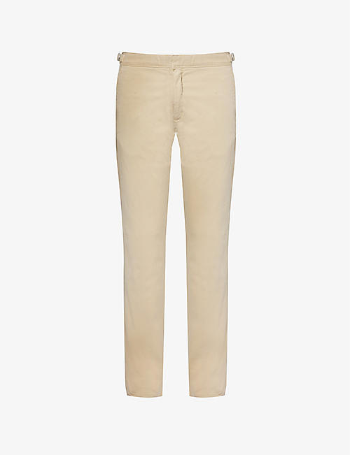 ORLEBAR BROWN: Fallon tapered-leg stretch-cotton trousers