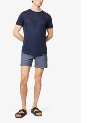 Bulldog graphic-print swim shorts