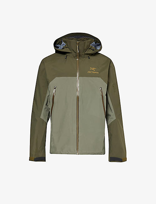 ARCTERYX: Beta brand-print relaxed-fit shell hooded jacket