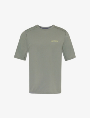Shop Arc'teryx Arcteryx Men's Forage Heather Cormac Brand-print Woven T-shirt