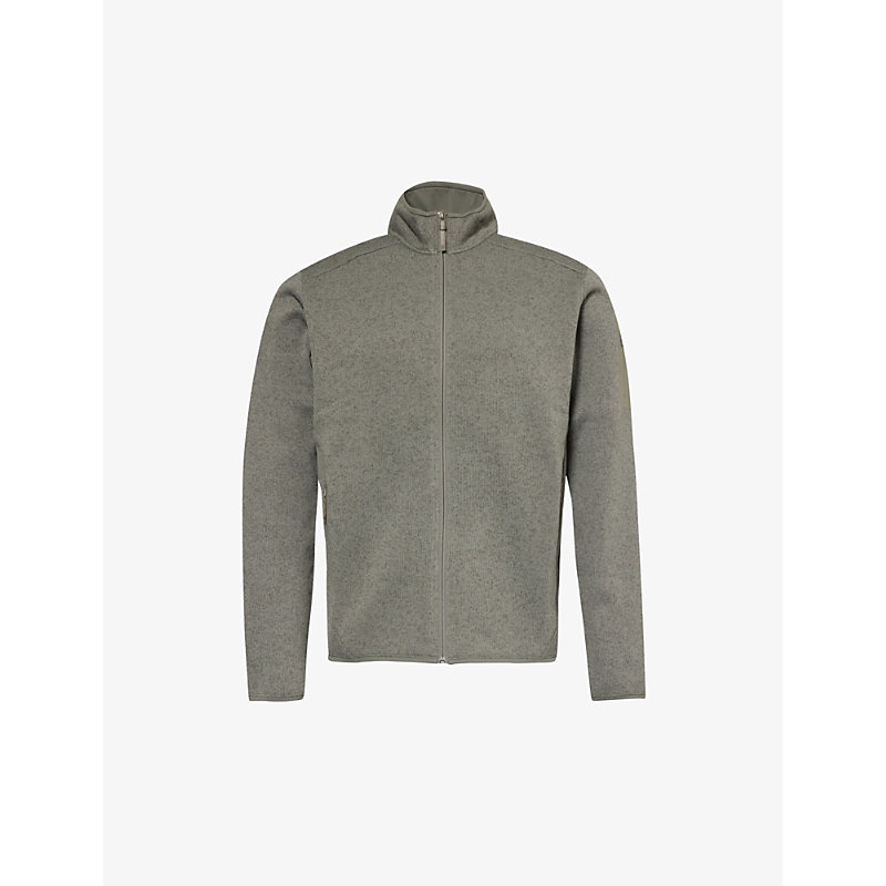 Arc'teryx Arcteryx Mens Forage Heather Covert Logo-embroidered Knitted Cardigan