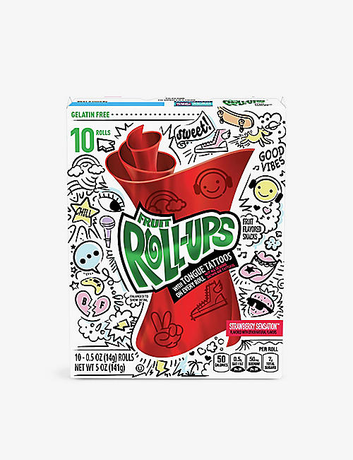 CANDY: Strawberry Fruit Roll-Ups 141g