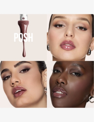 Huda Beauty Posh Faux Filler Extra Shine Lip Gloss 3.9ml In Posh