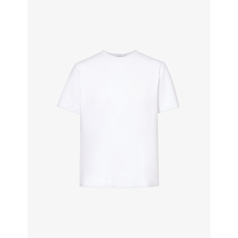 Shop Good American Women's White001 Heritage Regular-fit Cotton-jersey T-shirt