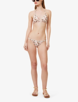 Shop Gracejacob Women'smable Graphic-print Bikini Bottoms In Multi