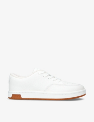 KENZO: Skate Low tonal-stitching leather low-top trainers