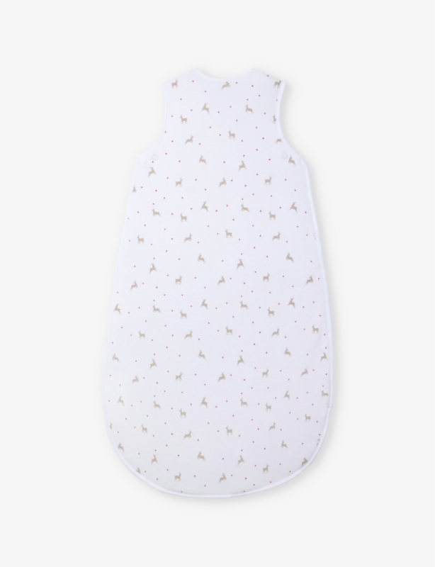 Reindeer-Print Cotton Sleeping Bag 0-6 Months