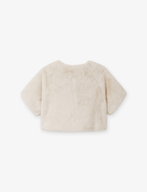 Short-Sleeve Faux-Fur Bolero 18 Months-6 Years
