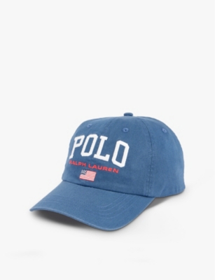 POLO RALPH LAUREN: Boys' brand-embroidered faded-wash cotton-twill baseball