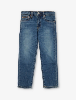 Shop Polo Ralph Lauren Woodhaven Boys' Sullivan Straight-leg Slim-fit Stretch-denim Jeans