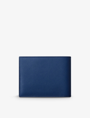 Cartier Womens Blue Must De Leather Wallet In Blue
