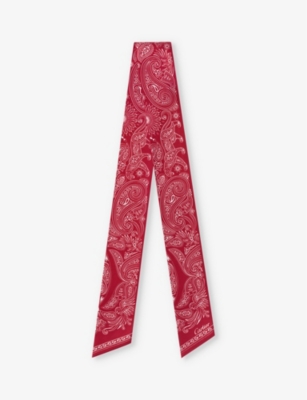 CARTIER: Double C de Cartier graphic-print silk-twill scarf