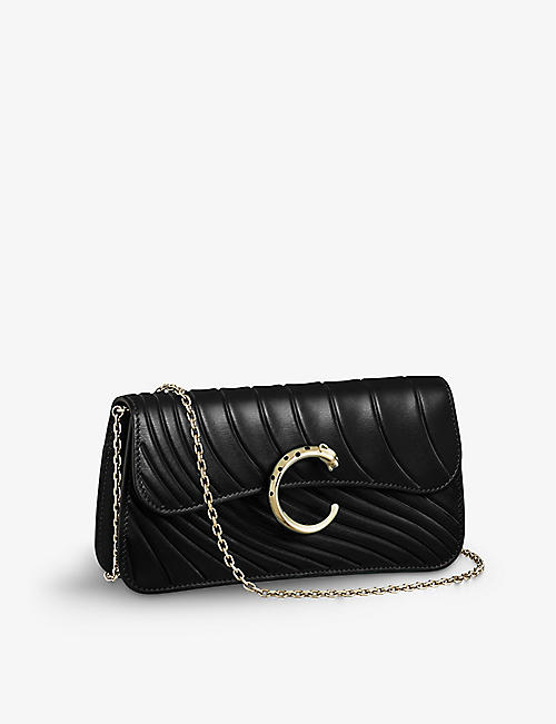 CARTIER: Panthère de Cartier Chain leather mini cross-body bag