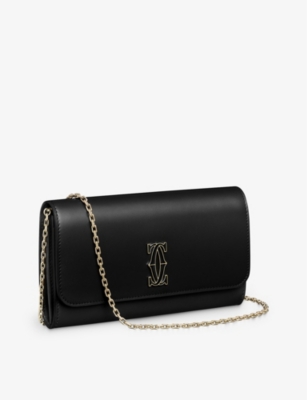 CARTIER: Brand-foiled leather wallet on-a-chain
