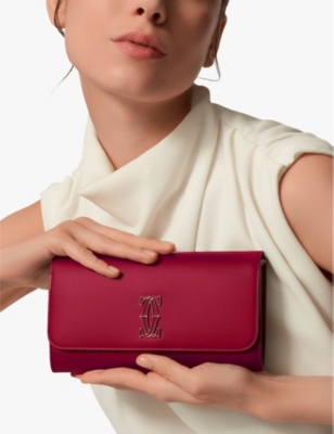 CARTIER: C de Cartier leather wallet on-a-chain