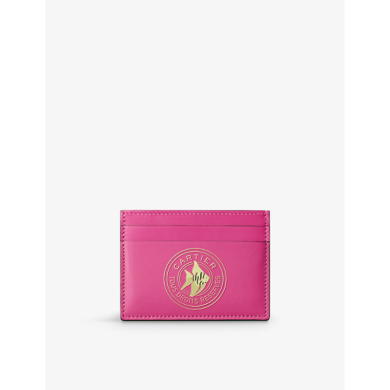 Cartier Fuchsia Characters Leather Card Holder