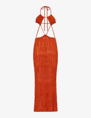 clubwear long maxi dress Kendall Navy Chiffon Skirt Maxi Dress