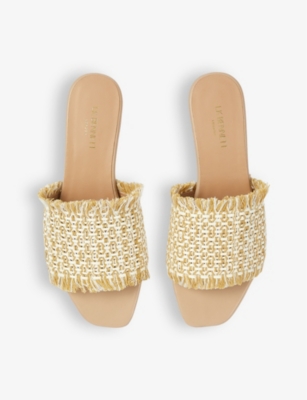 Shop Lk Bennett Women's Whi-natural Meera Braided Raffia Sandals