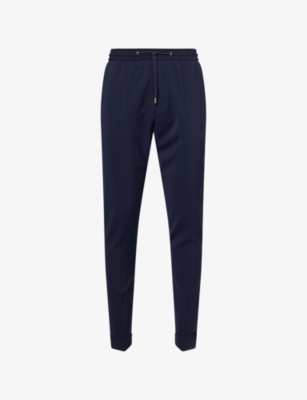 PAUL SMITH: Drawstring-waist slim-leg wool-blend trousers