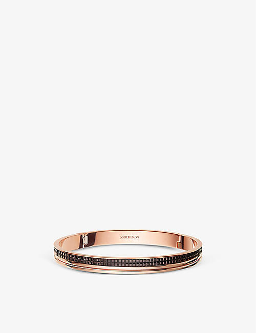 BOUCHERON: Quatre Classique PVD-coated 18ct pink-gold bangle