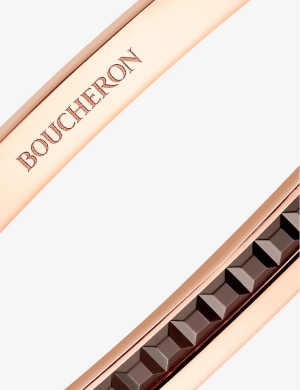 Quatre Classique PVD-coated 18ct pink-gold bangle