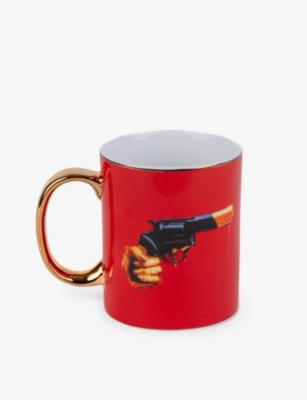 SELETTI: Revolver porcelain mug