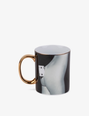 Seletti X Toiletpaper Two Of Spades Fine-porcelain Mug 10cm In Multi