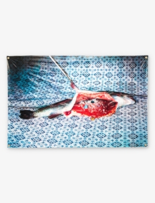 SELETTI: Seletti x TOILETPAPER fish vinyl tablecloth 140cm x 210cm
