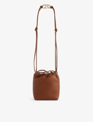 VALENTINO GARAVANI: Mini leather bucket bag