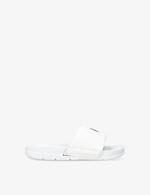 POLO RALPH LAUREN: Boys' Fairview Polo Pony-embroidered woven sliders