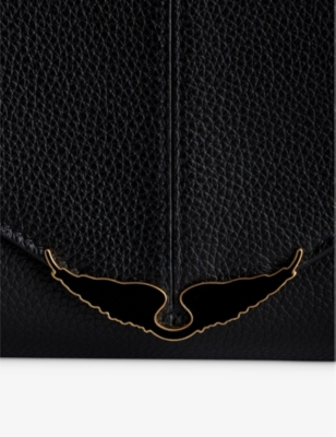 ZADIG&VOLTAIRE: Borderline wing-embellished leather cross-body bag