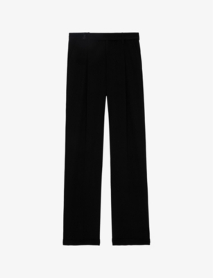 ZADIG&VOLTAIRE: Pura wide-leg mid-rise crepe trousers