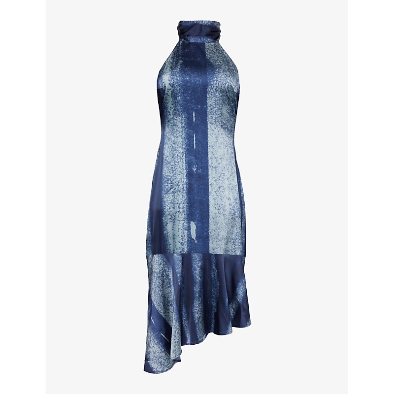Shop Miaou Karina Abstract-pattern In Treading Blue