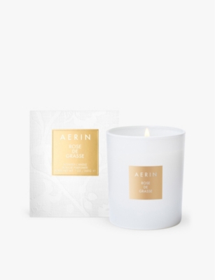 Aerin Rose De Grasse Scented Candle In White