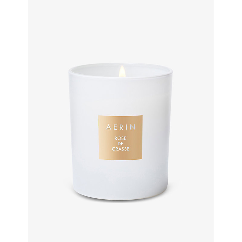 Aerin Rose De Grasse Scented Candle In White