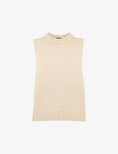 WHISTLES: Indie round-neck ribbed cotton vest