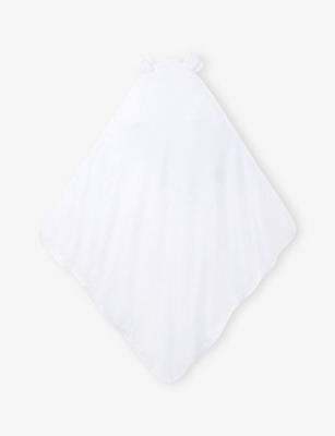 THE LITTLE WHITE COMPANY: Bear-Ear Hooded Hydrocotton Towel