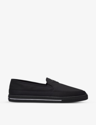 PRADA: Re-Nylon recycled-nylon slip-on low-top trainers