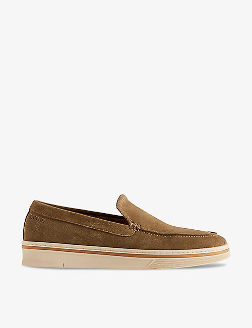 TED BAKER: Hampshr court slip-on leather loafers