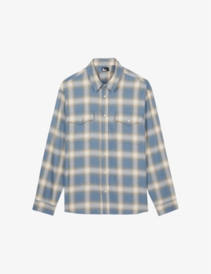 THE KOOPLES: Check-pattern classic-collar woven shirt