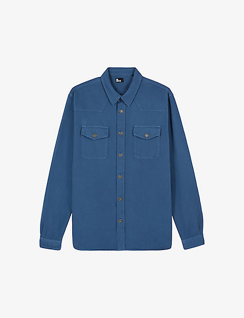 THE KOOPLES: Patch-pocket relaxed-fit denim shirt