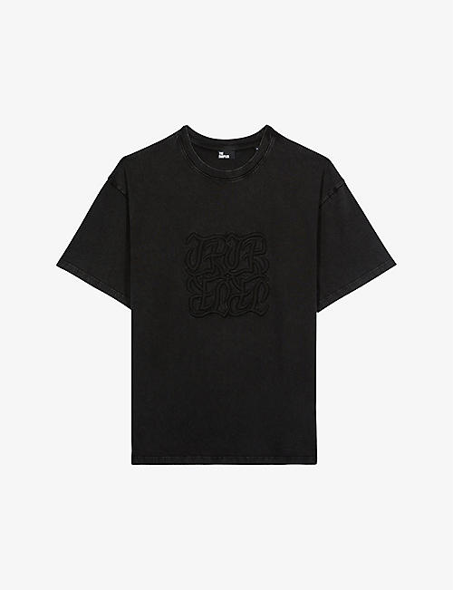 THE KOOPLES: Logo-embroidered relaxed-fit cotton T-shirt