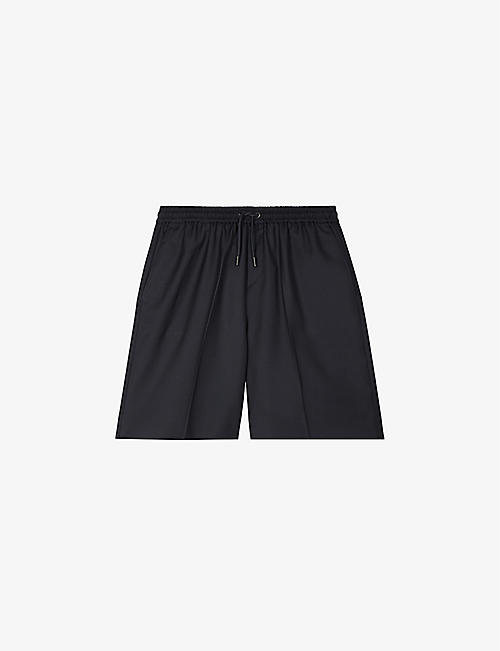 THE KOOPLES: Drawstring-waist relaxed-fit wool shorts